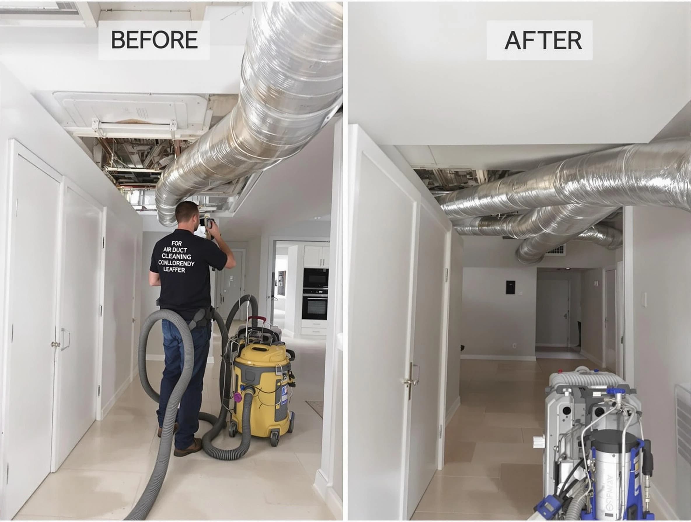 Forestdale Air Duct Cleaning professional performing thorough air duct cleaning in Forestdale