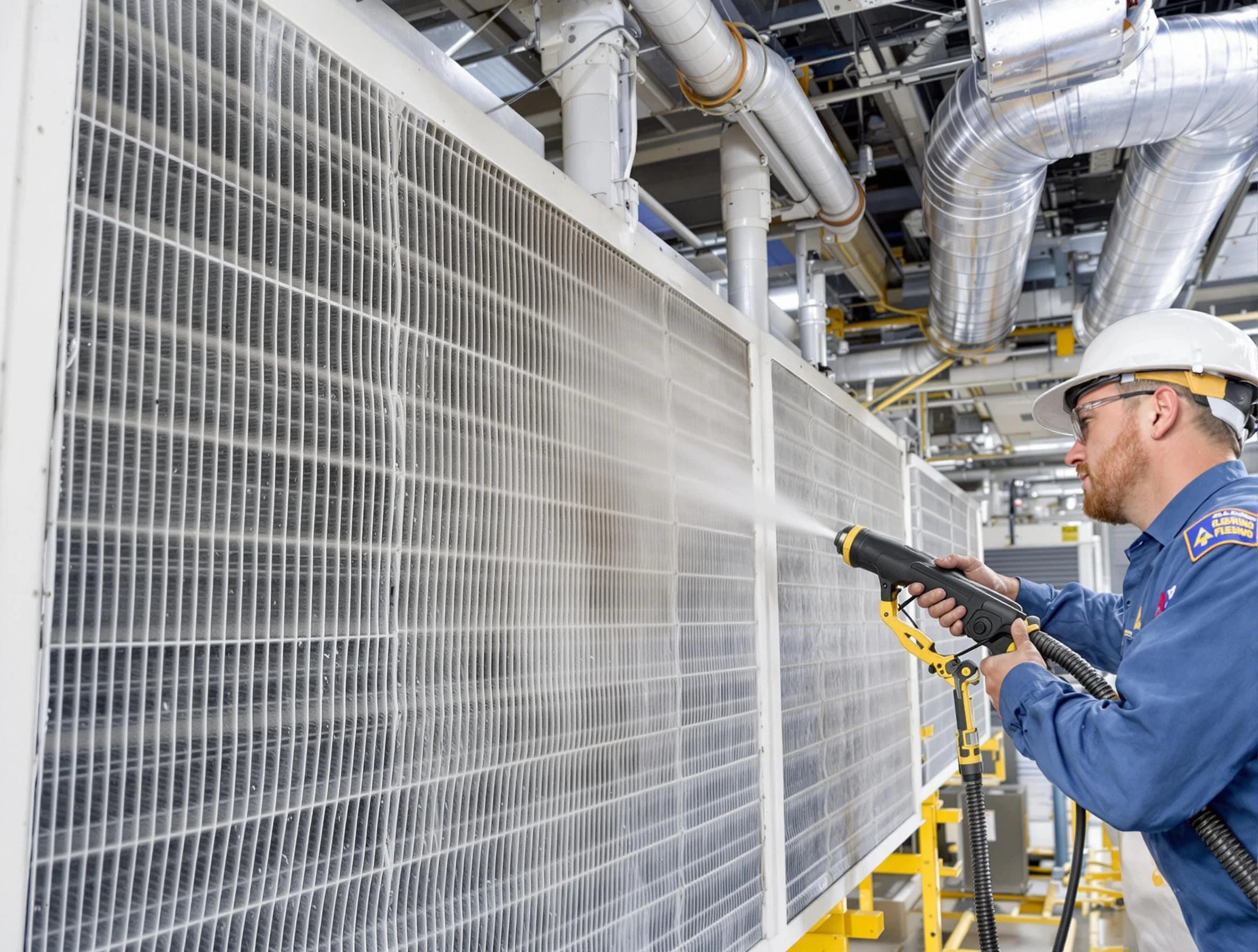 Professional commercial coil cleaning by Forestdale Air Duct Cleaning in Forestdale