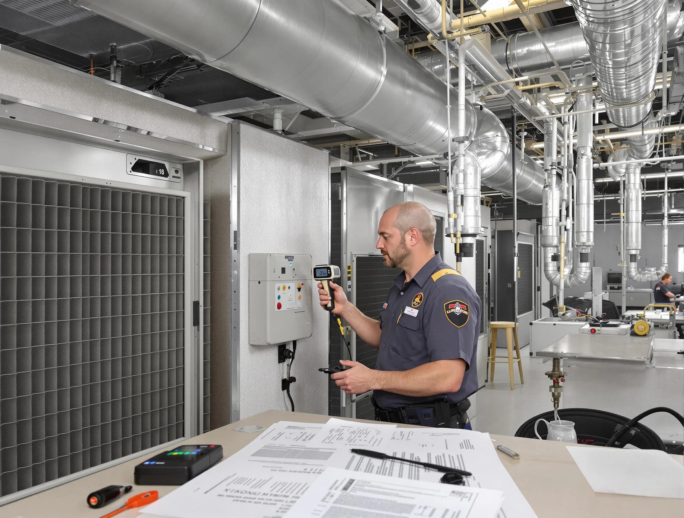 Professional filter system inspection by Forestdale Air Duct Cleaning in Forestdale