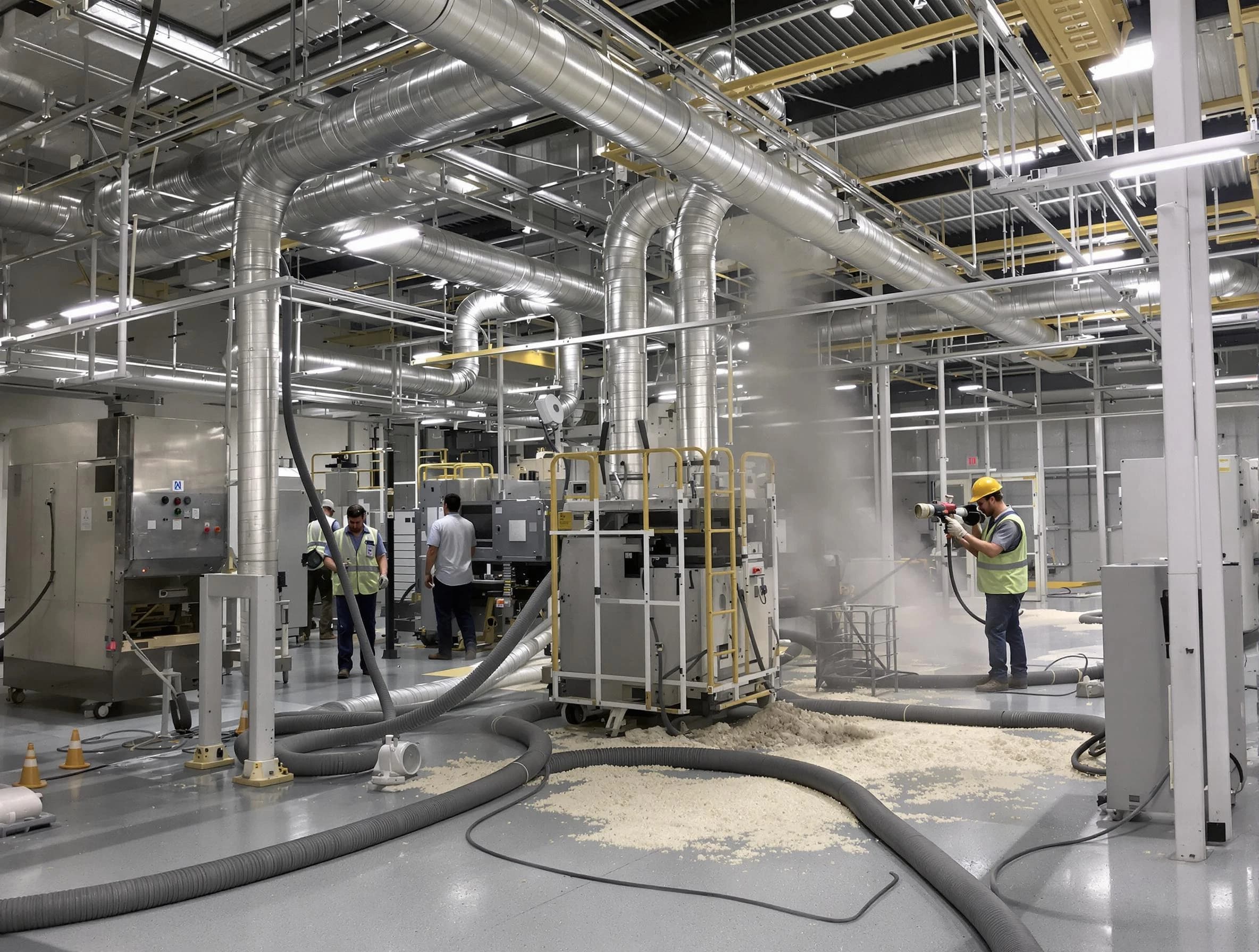 Heavy-duty industrial duct cleaning by Forestdale Air Duct Cleaning in Forestdale