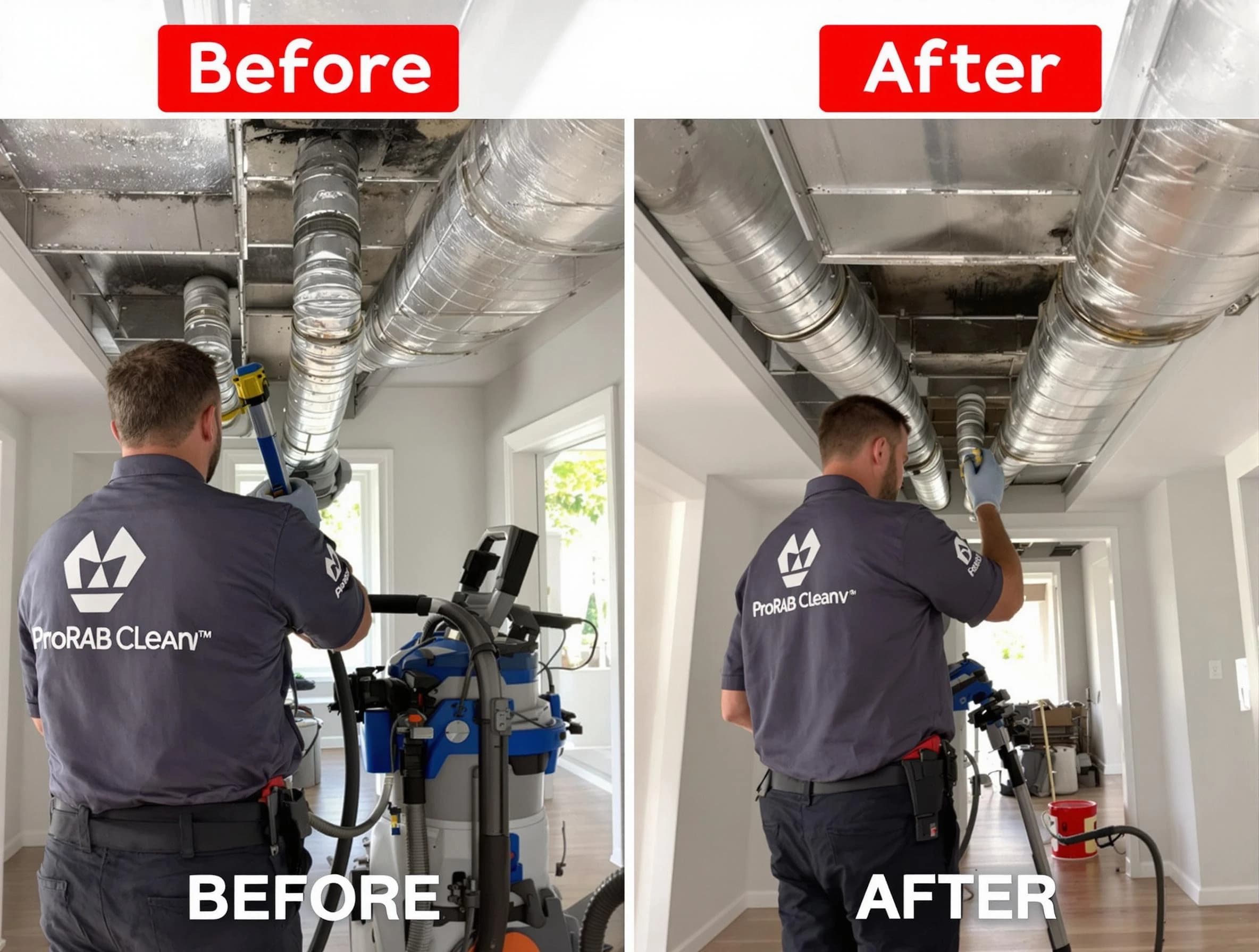 Forestdale Air Duct Cleaning expert performing thorough residential duct cleaning in a Forestdale home