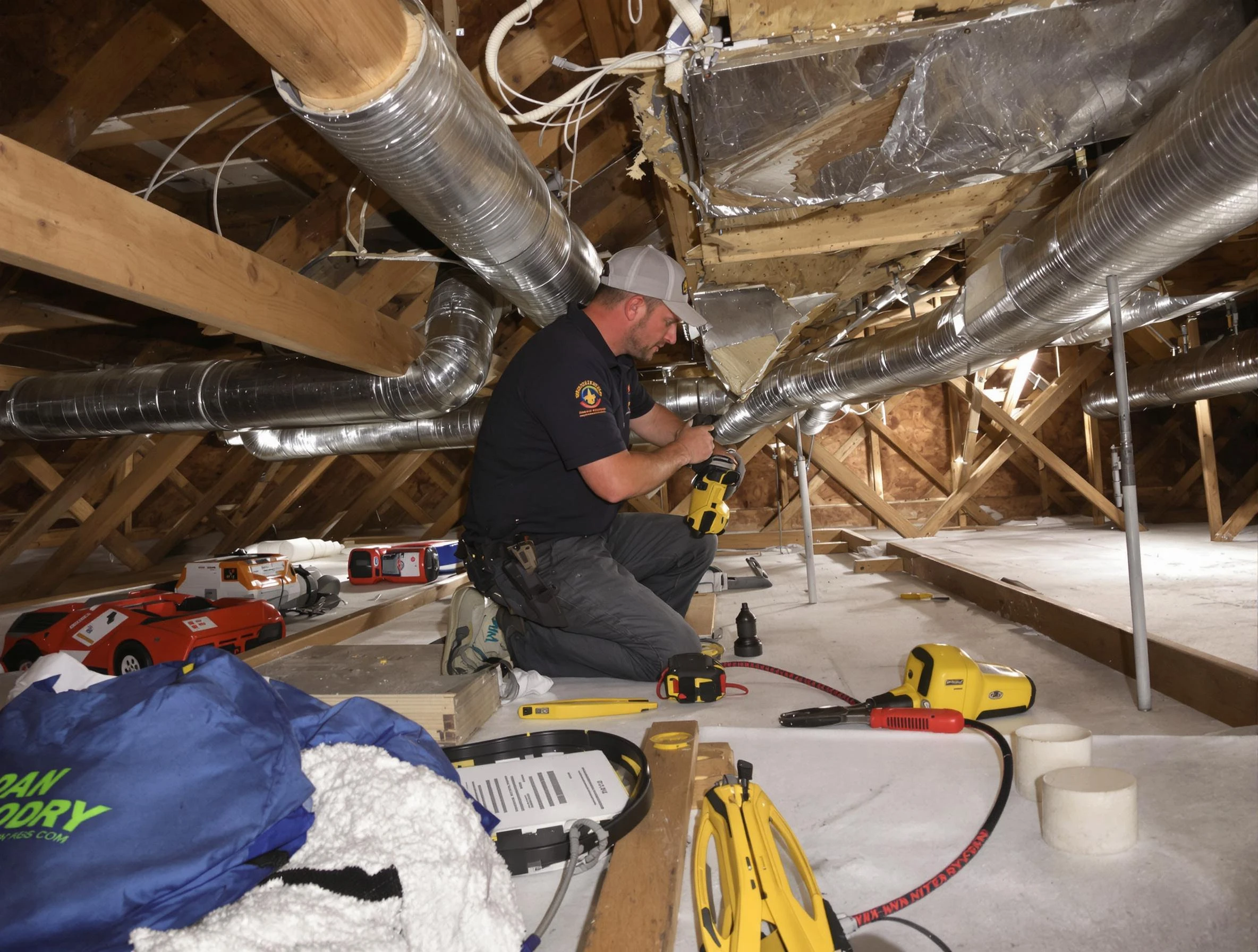 Professional air duct repair by Forestdale Air Duct Cleaning in Forestdale