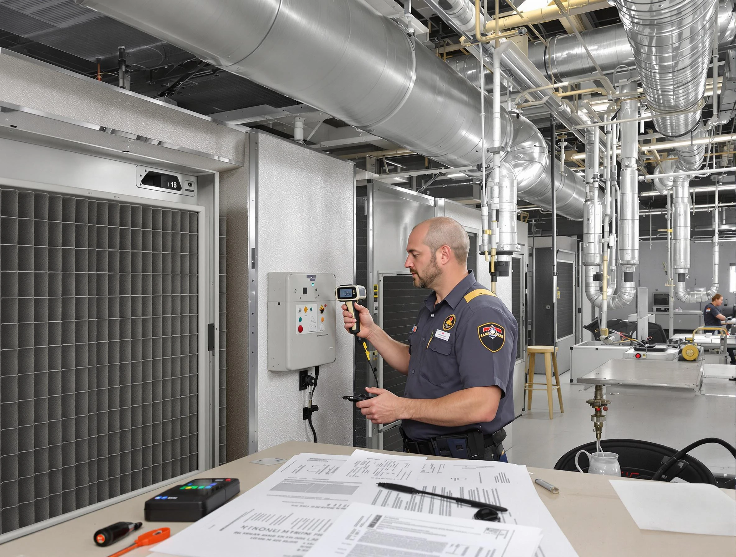 Professional filter system inspection by Forestdale Air Duct Cleaning in Forestdale